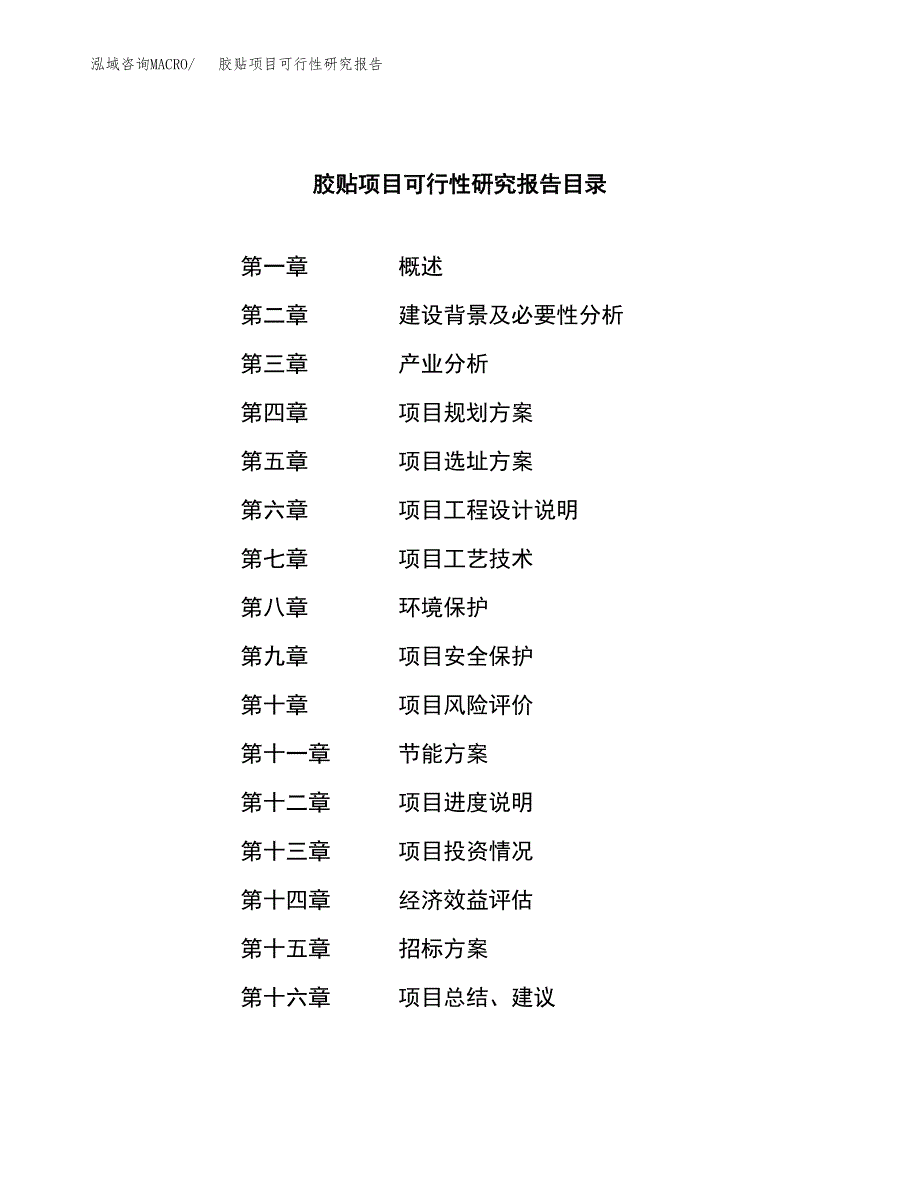 胶贴项目可行性研究报告（总投资2000万元）（11亩）_第2页