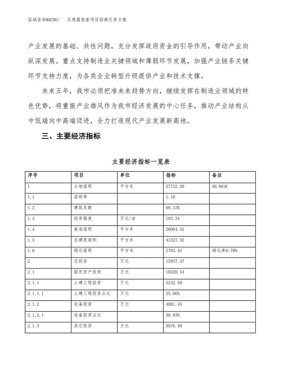 互感器瓷套项目招商引资方案(立项报告).docx_第5页