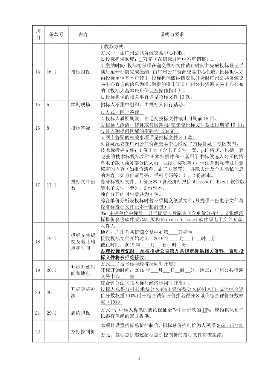 新建商业、办公、会展综合楼1幢塔楼二次装修工程招标文件_第4页