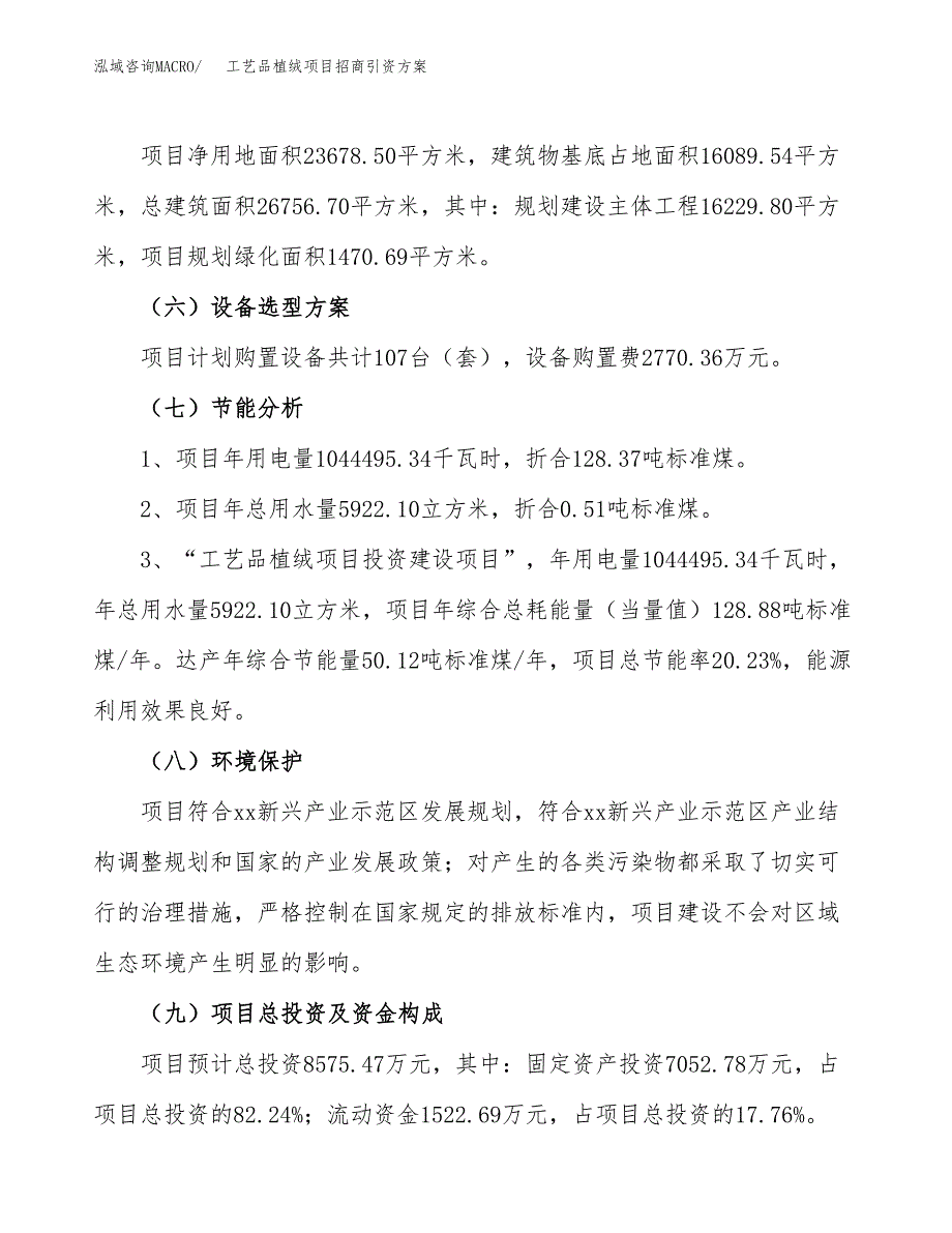工艺品植绒项目招商引资方案(立项报告).docx_第2页