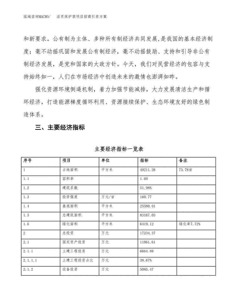 活页保护袋项目招商引资方案(立项报告).docx_第5页