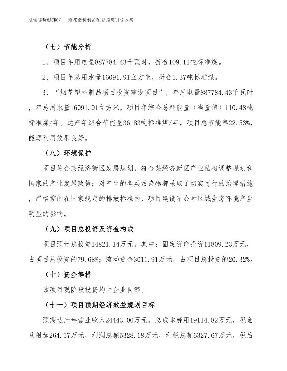 烟花塑料制品项目招商引资方案(立项报告).docx_第2页