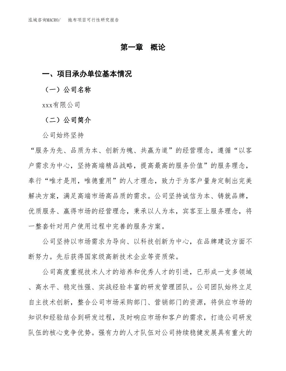 拖布项目可行性研究报告（总投资7000万元）（29亩）_第3页