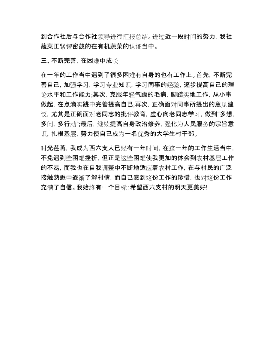 大学生村委主任助理个人工作总结.doc_第4页