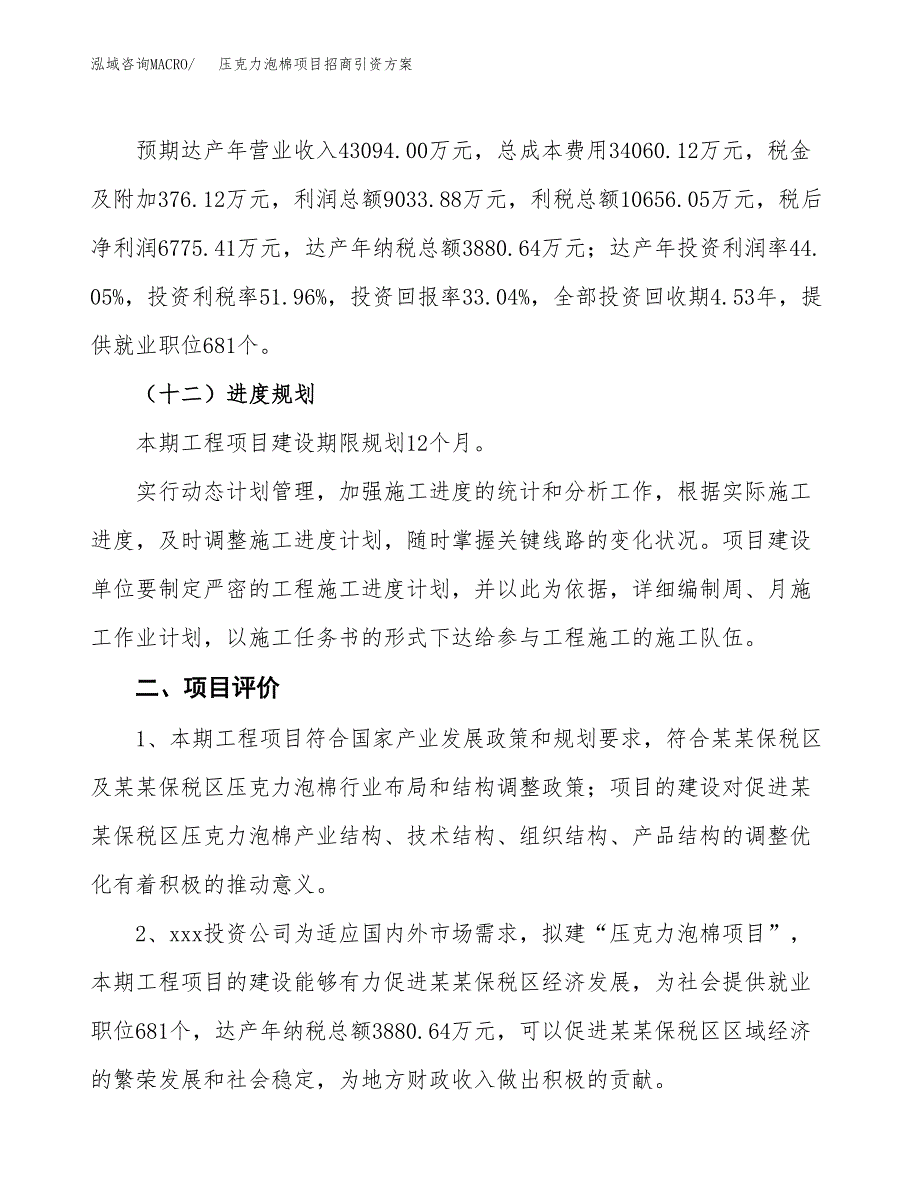 压克力泡棉项目招商引资方案(立项报告).docx_第3页