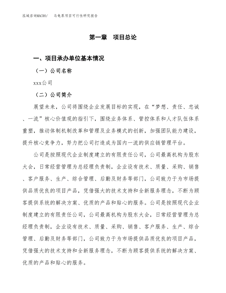 乌龟泵项目可行性研究报告（总投资7000万元）（30亩）_第3页