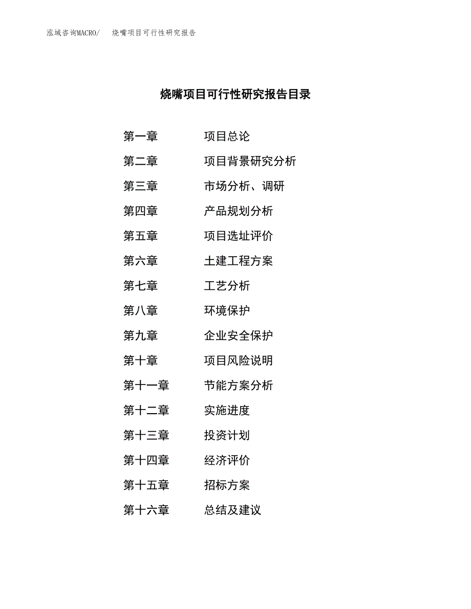 烧嘴项目可行性研究报告（总投资8000万元）（44亩）_第2页