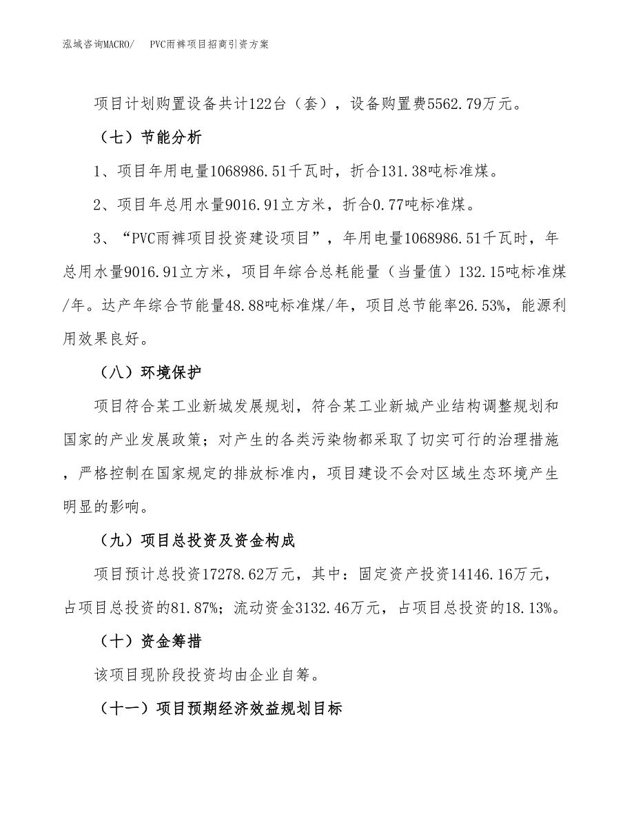 PVC雨裤项目招商引资方案(立项报告).docx_第2页
