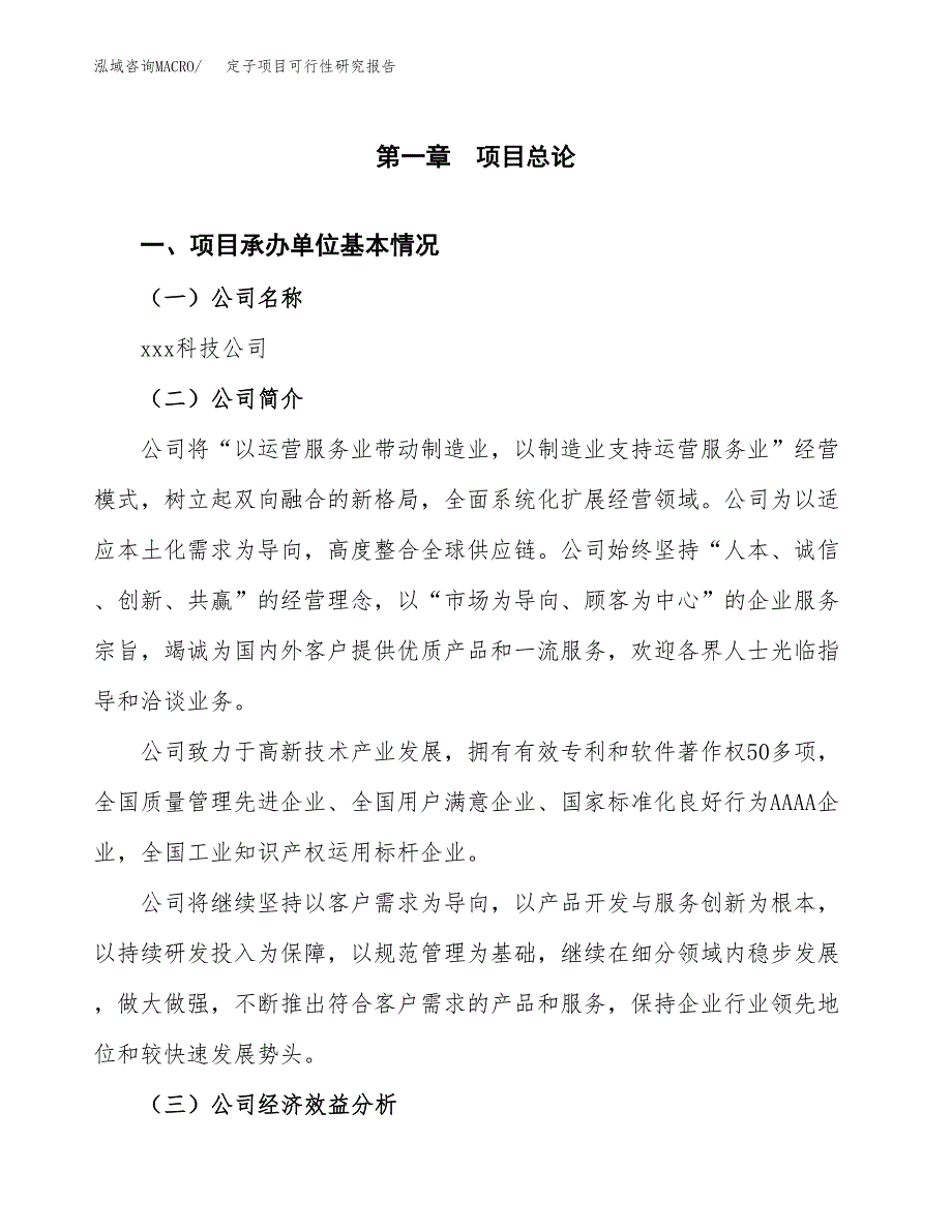 定子项目可行性研究报告（总投资16000万元）（59亩）_第3页