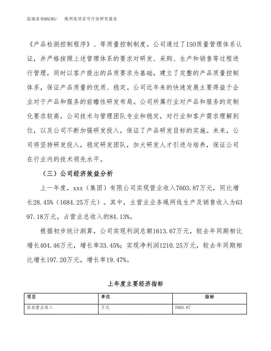 绳网线项目可行性研究报告（总投资7000万元）（27亩）_第5页