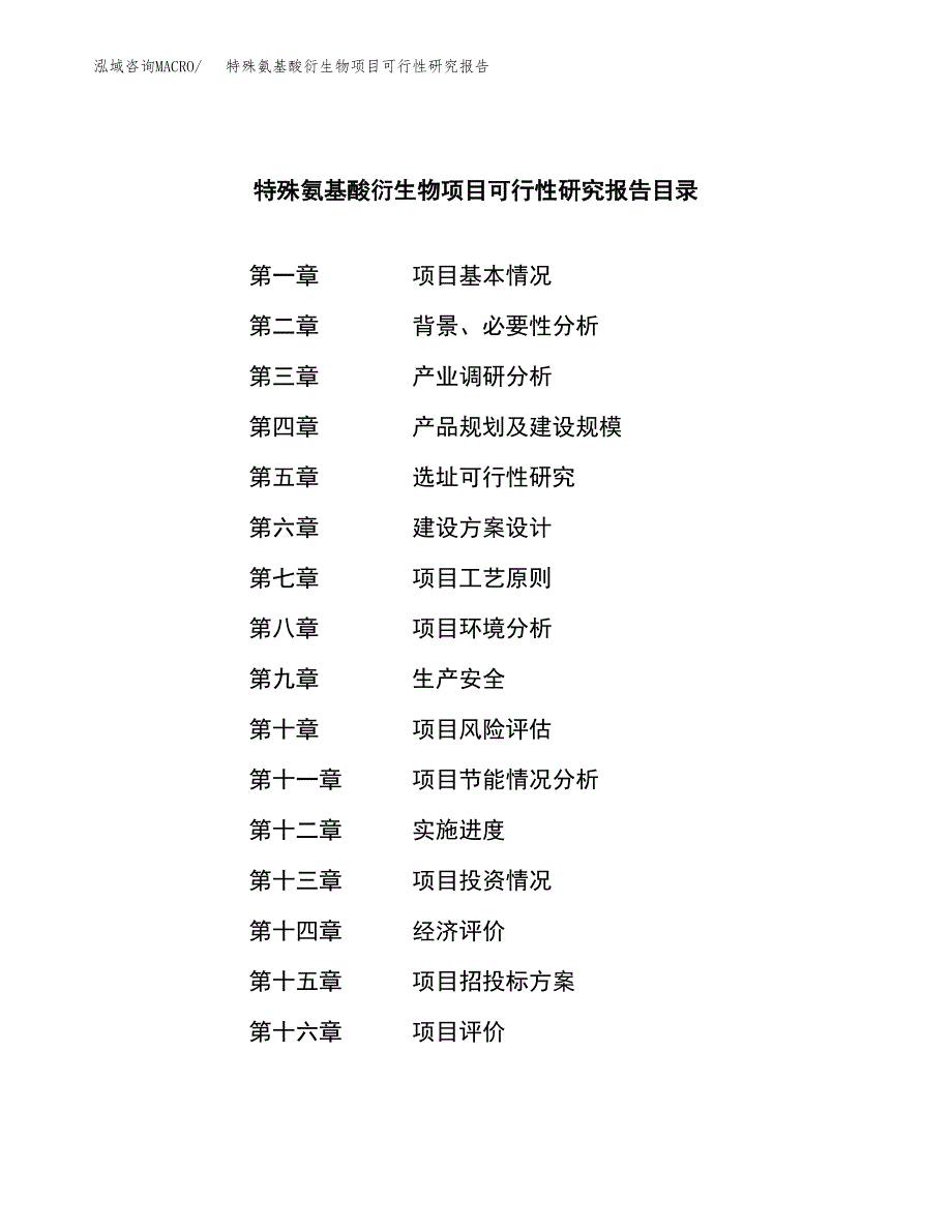 特殊氨基酸衍生物项目可行性研究报告-立项备案.docx_第3页