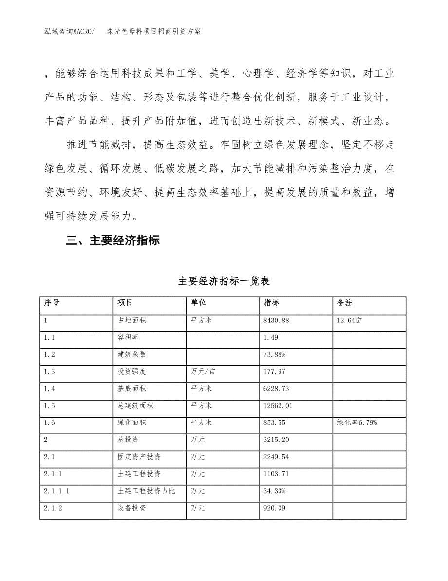 珠光色母料项目招商引资方案(立项报告).docx_第5页