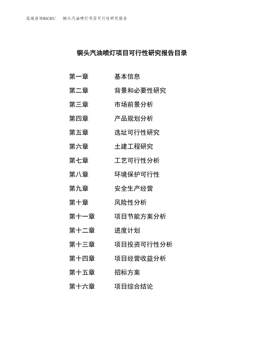 铜头汽油喷灯项目可行性研究报告（总投资16000万元）（59亩）_第2页