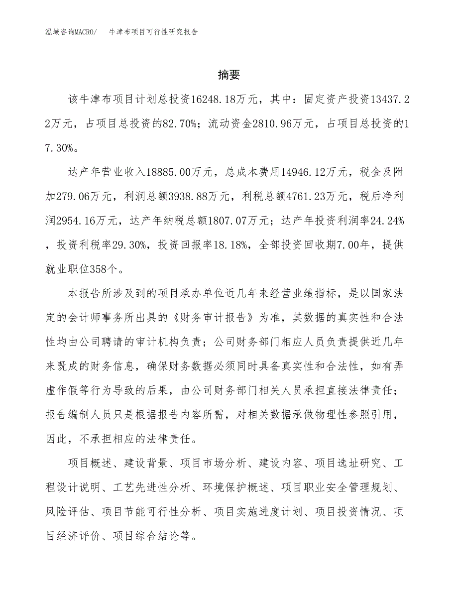 牛津布项目可行性研究报告-立项备案.docx_第2页