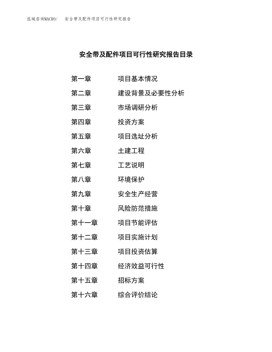 安全带及配件项目可行性研究报告（总投资13000万元）（47亩）_第2页