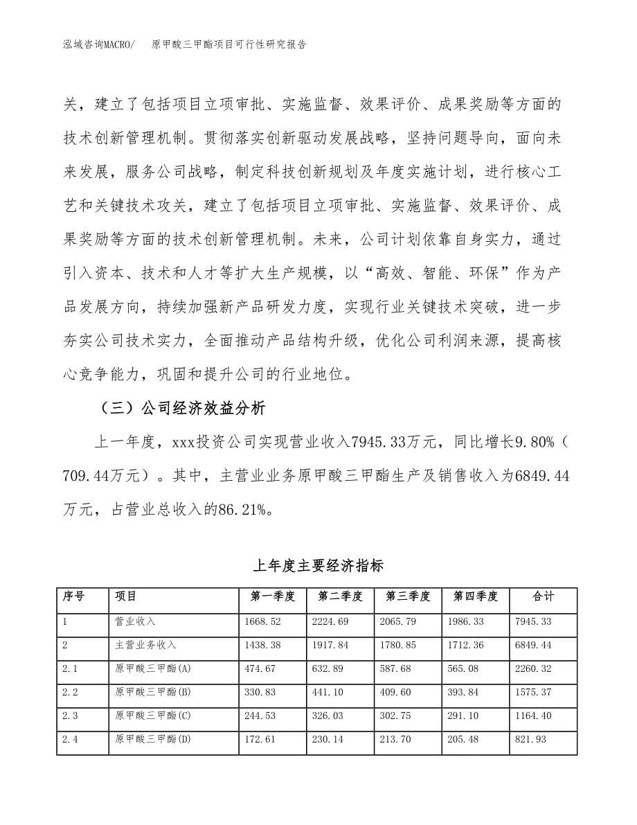 原甲酸三甲酯项目可行性研究报告-立项备案.docx_第5页