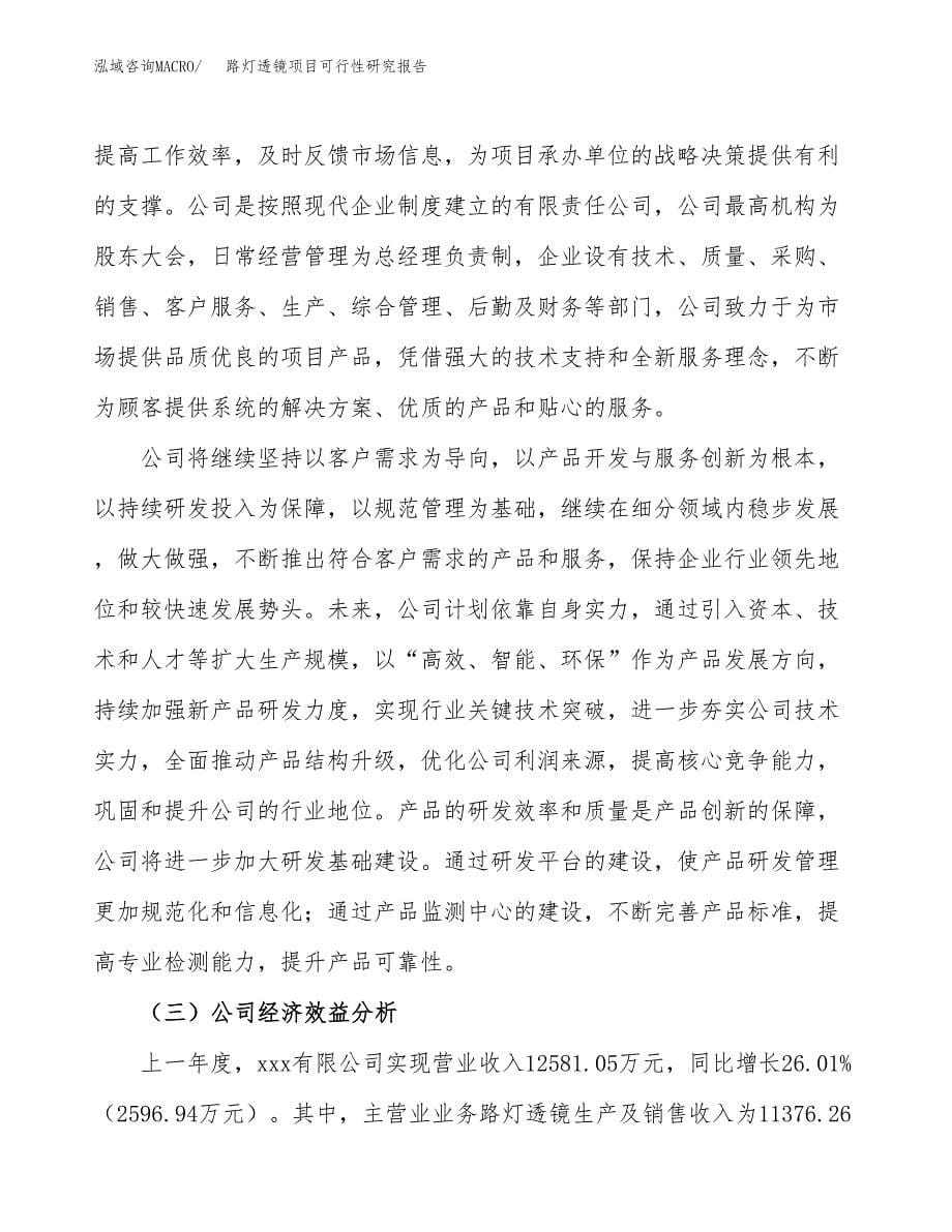 路灯透镜项目可行性研究报告-立项备案.docx_第5页