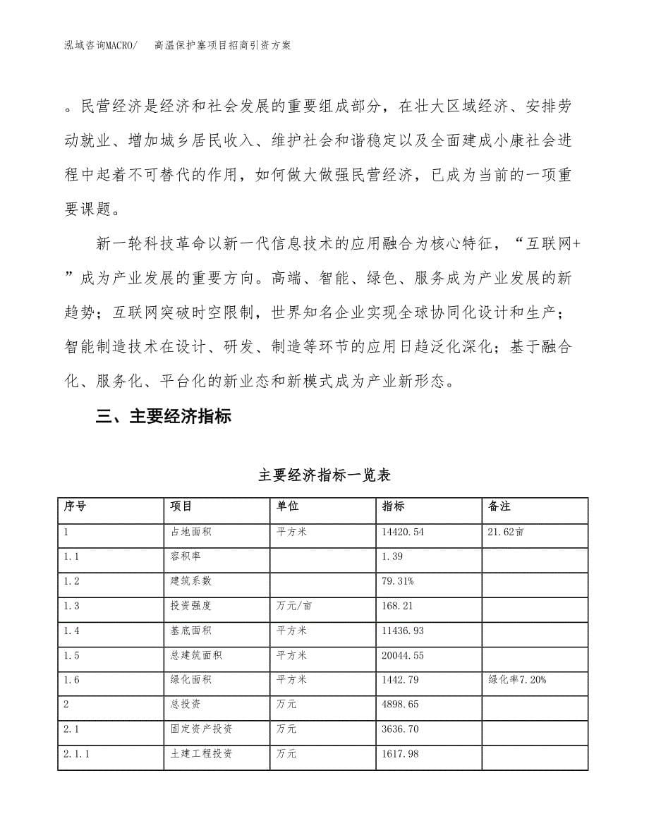 高温保护塞项目招商引资方案(立项报告).docx_第5页