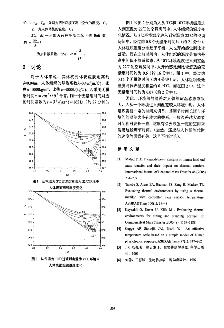 过渡空调环境中人体热舒适性瞬变解析模型_第3页