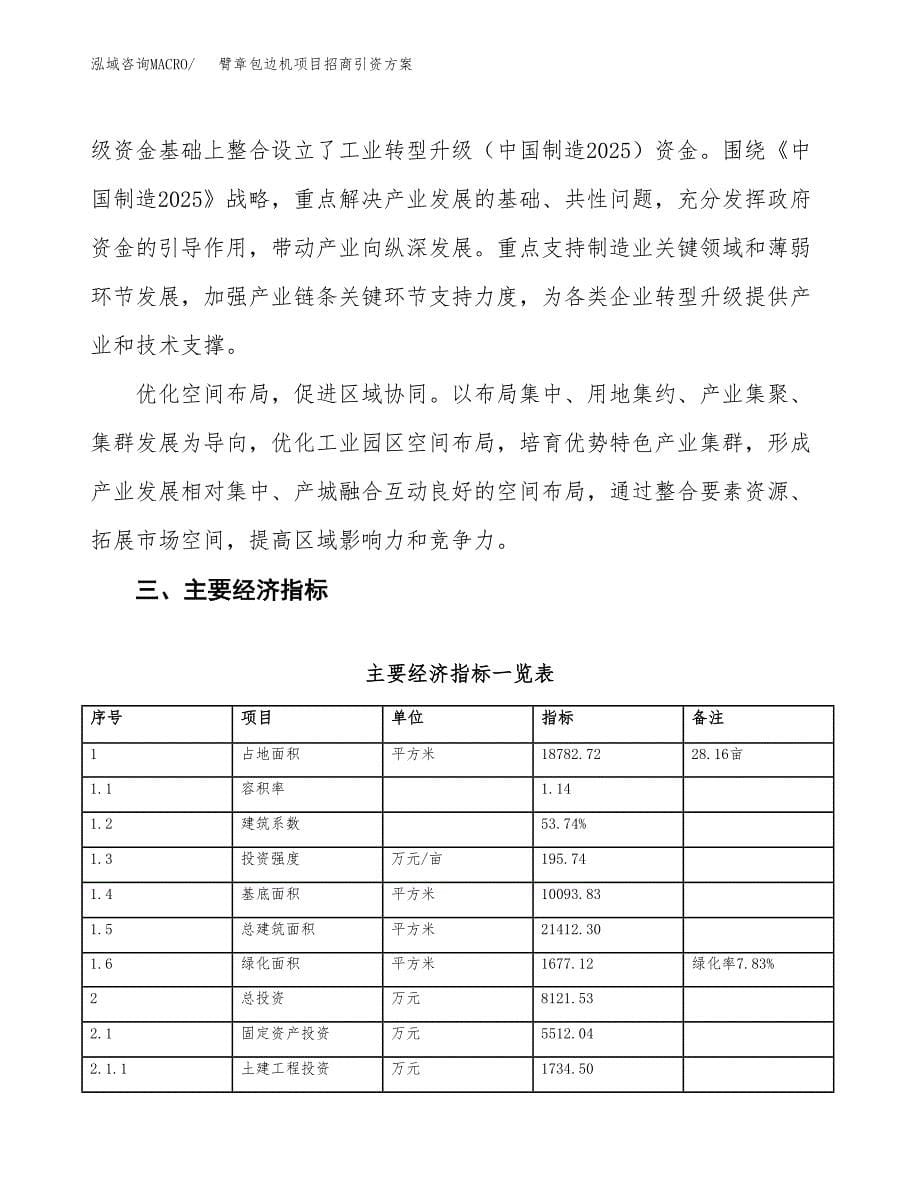 臂章包边机项目招商引资方案(立项报告).docx_第5页