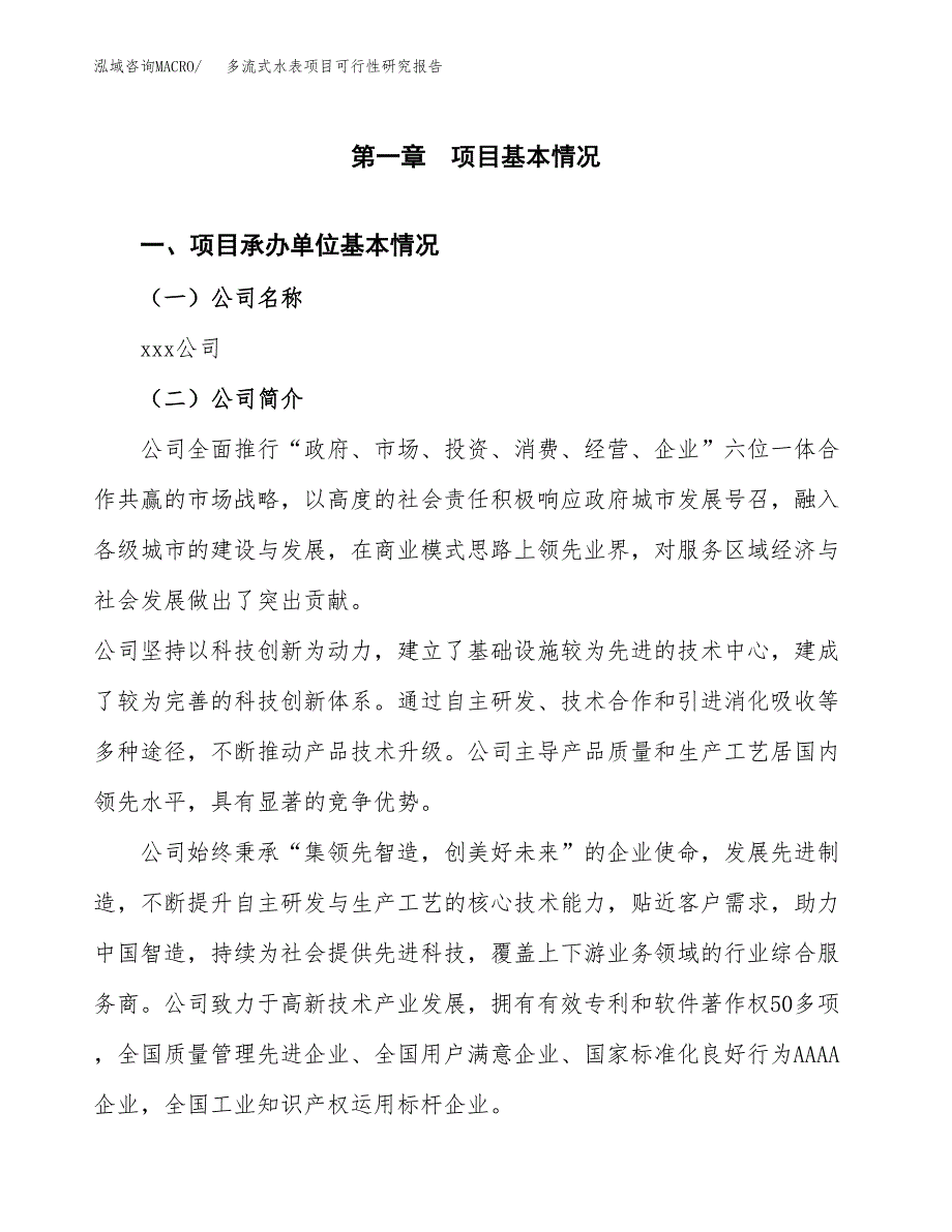 多流式水表项目可行性研究报告（总投资18000万元）（76亩）_第3页