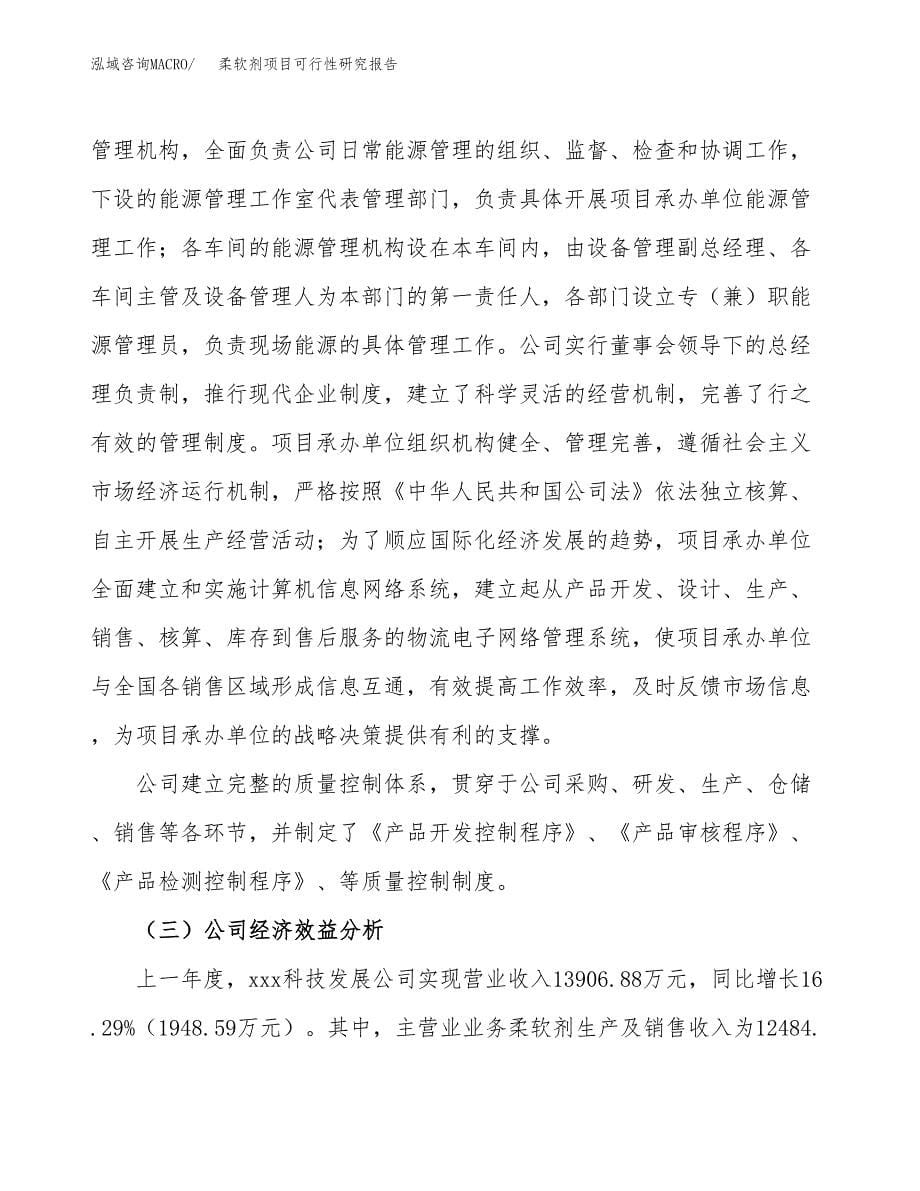 柔软剂项目可行性研究报告-立项备案.docx_第5页