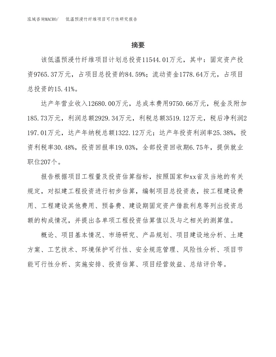 低温预浸竹纤维项目可行性研究报告-立项备案.docx_第2页