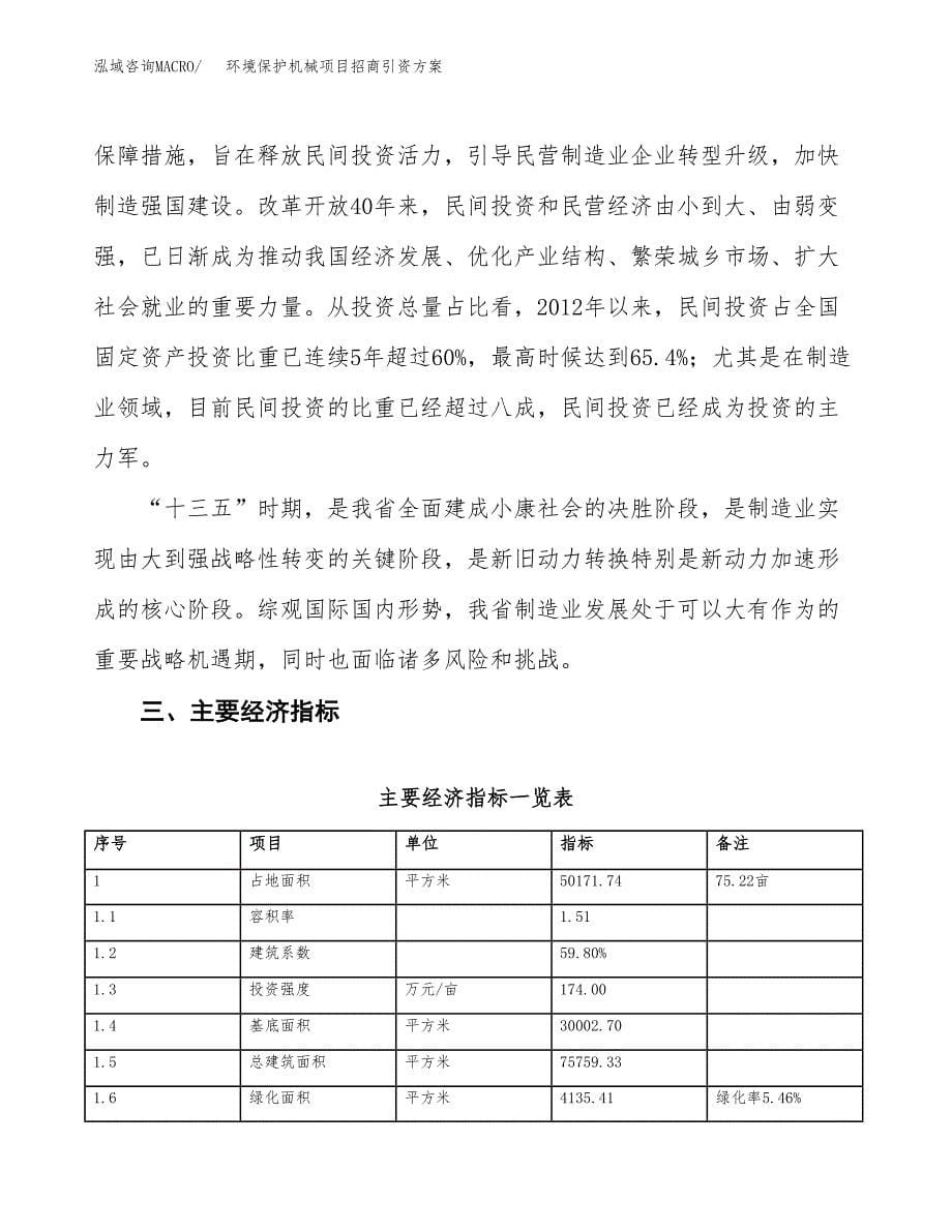 环境保护机械项目招商引资方案(立项报告).docx_第5页