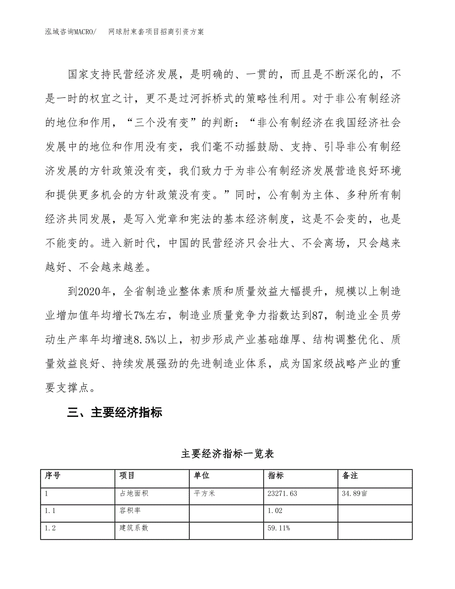 网球肘束套项目招商引资方案(立项报告).docx_第4页