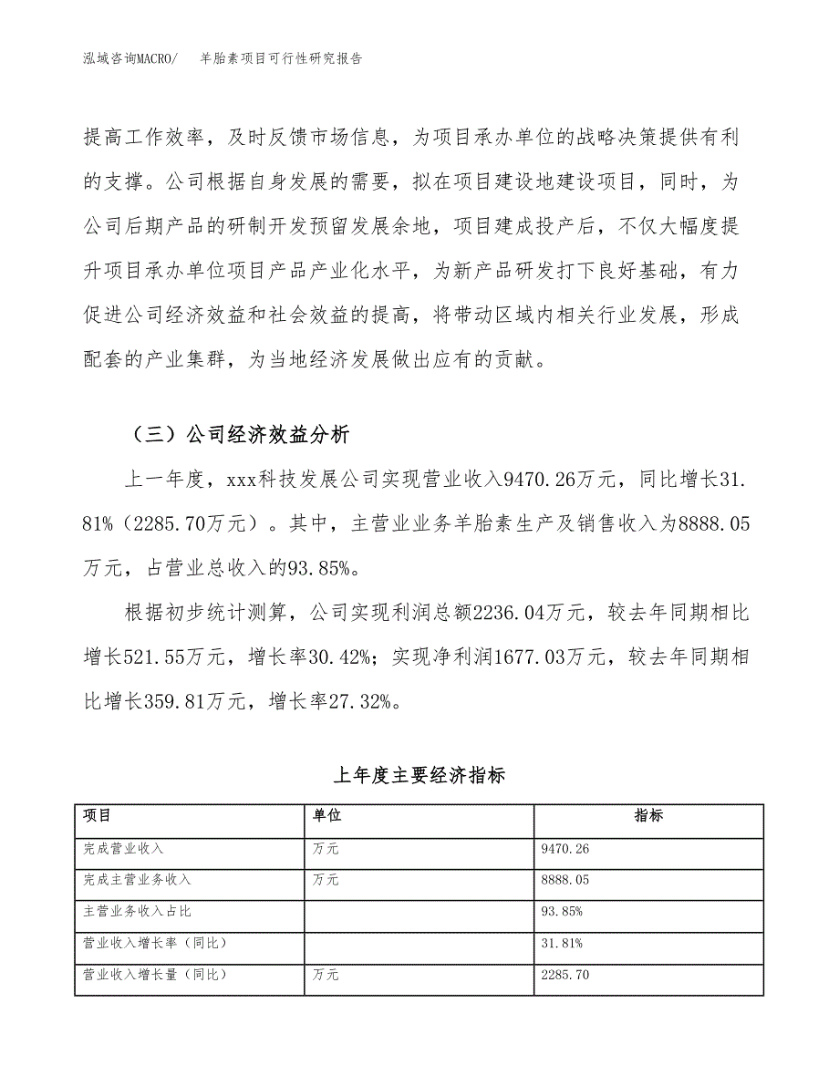 羊胎素项目可行性研究报告（总投资5000万元）（18亩）_第4页