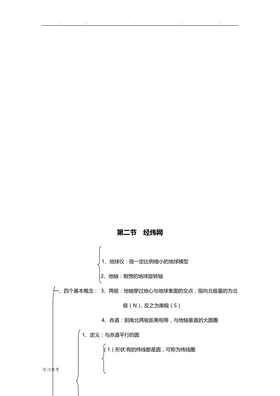 人版七年级（上册）地理知识结构图(详细实用)_第2页