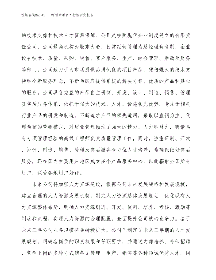 帽颈带项目可行性研究报告（总投资19000万元）（72亩）_第4页