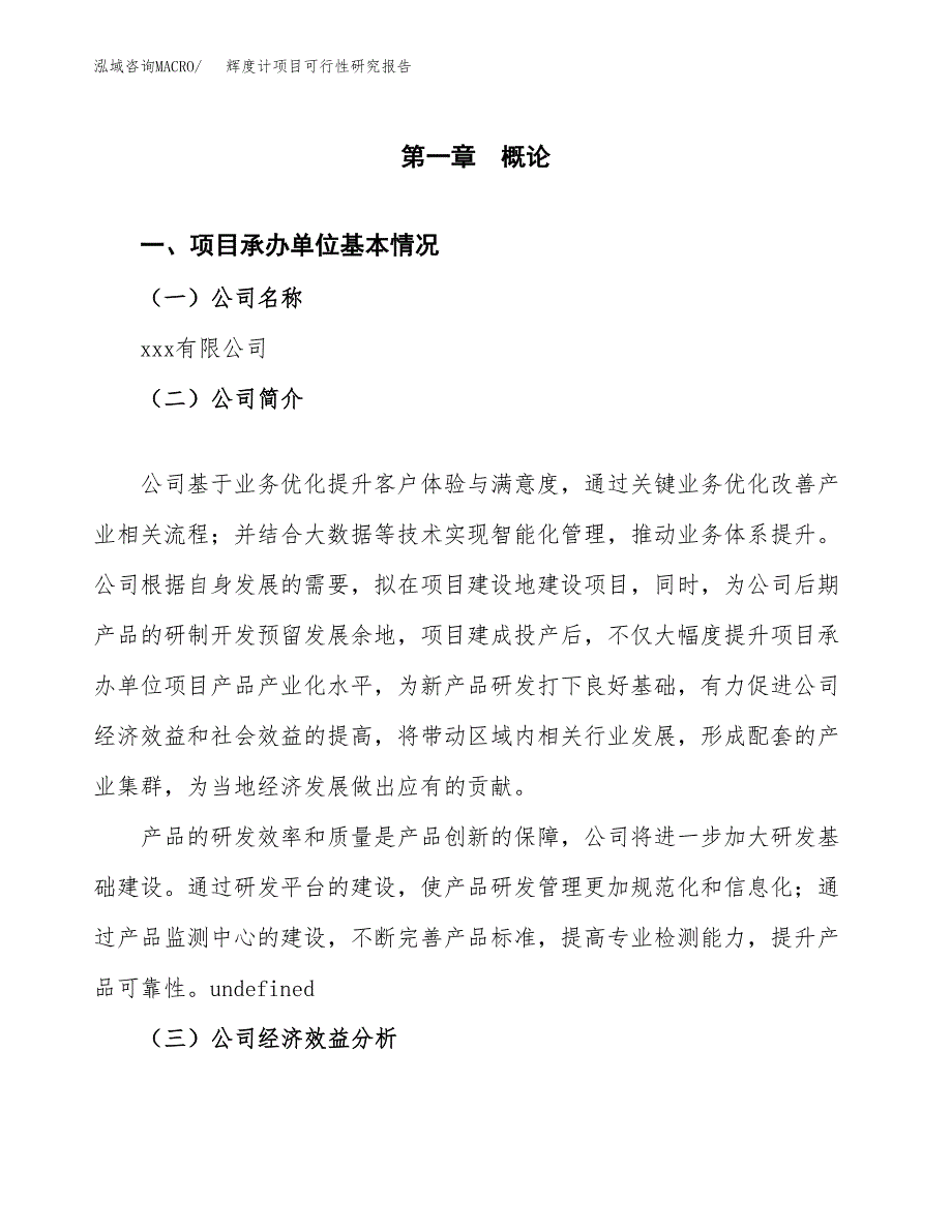 辉度计项目可行性研究报告（总投资10000万元）（44亩）_第3页