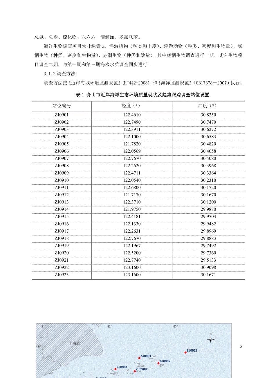 舟山市海域生态环境质量现状及趋势跟踪评估项目招标文件_第5页