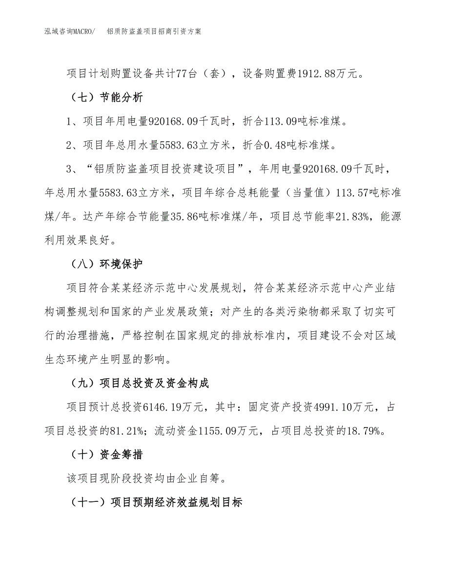 铝质防盗盖项目招商引资方案(立项报告).docx_第2页