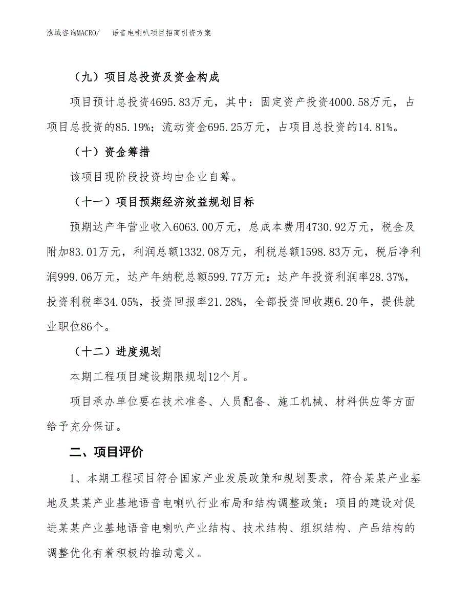 语音电喇叭项目招商引资方案(立项报告).docx_第3页