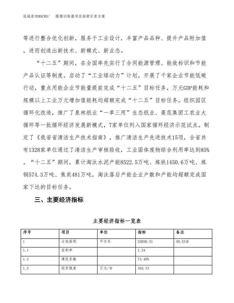 蹬腿训练器项目招商引资方案(立项报告).docx_第5页