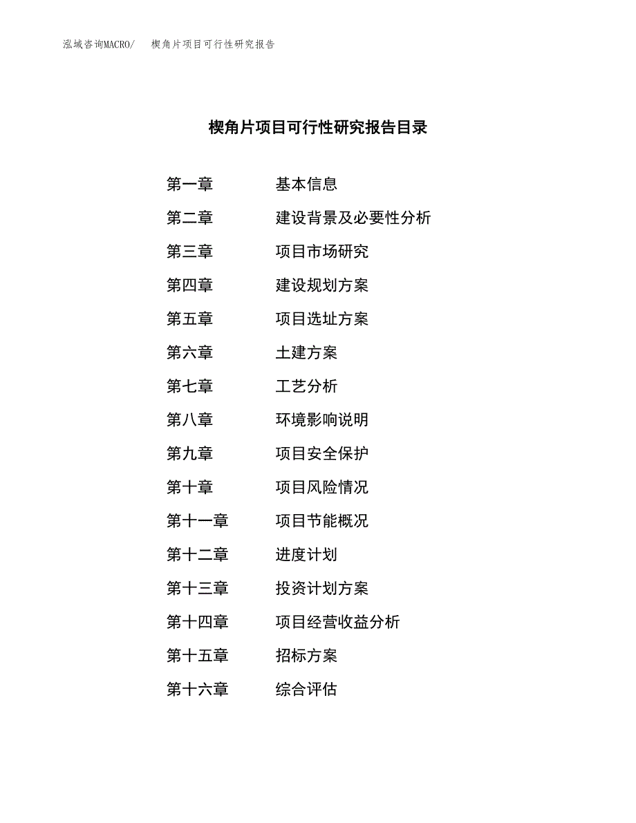 楔角片项目可行性研究报告（总投资6000万元）（25亩）_第2页