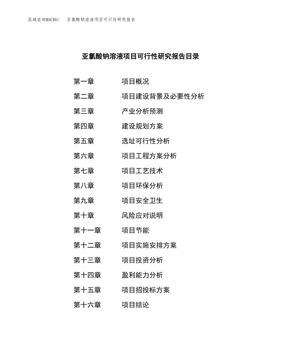 亚氯酸钠溶液项目可行性研究报告-立项备案.docx_第3页