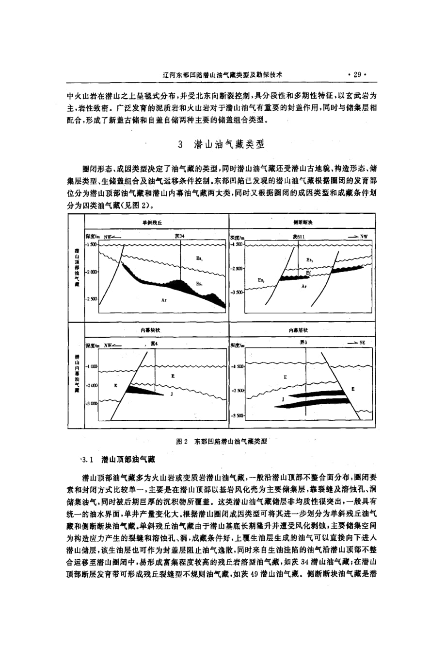 辽河东部凹陷潜山油气藏类型及勘探技术_第4页