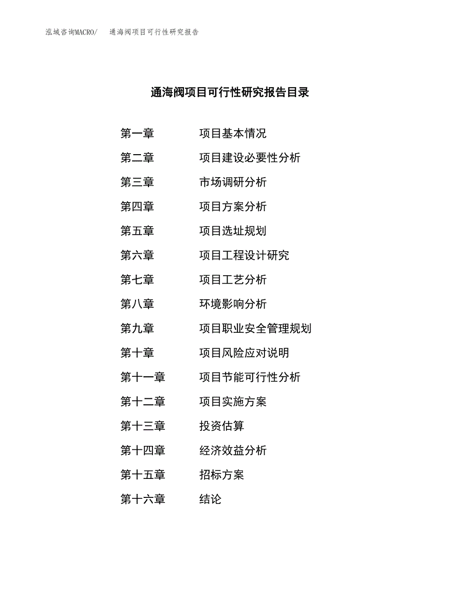 通海阀项目可行性研究报告（总投资20000万元）（85亩）_第2页