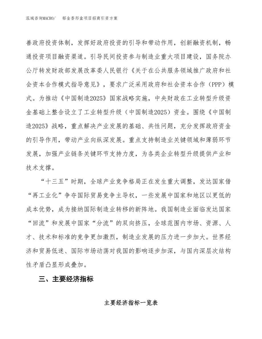 郁金香形盒项目招商引资方案(立项报告).docx_第5页