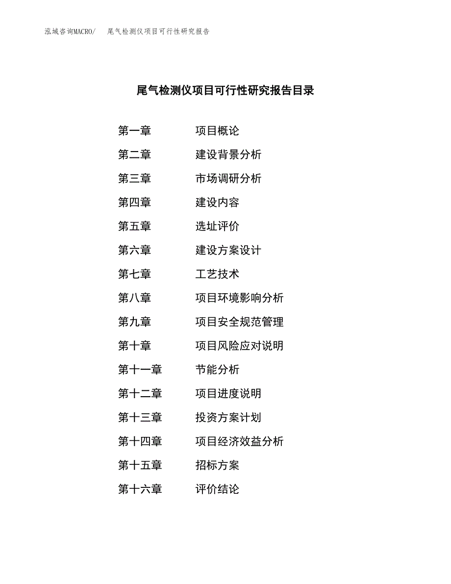 尾气检测仪项目可行性研究报告（总投资10000万元）（36亩）_第2页