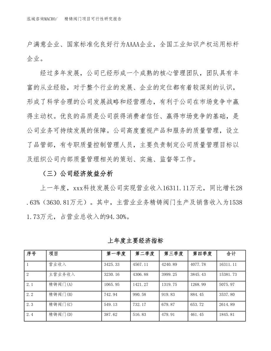 精铸阀门项目可行性研究报告-立项备案.docx_第5页