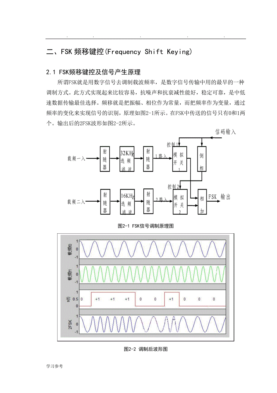 FSK调制解调系统的建模与仿真设计_第4页