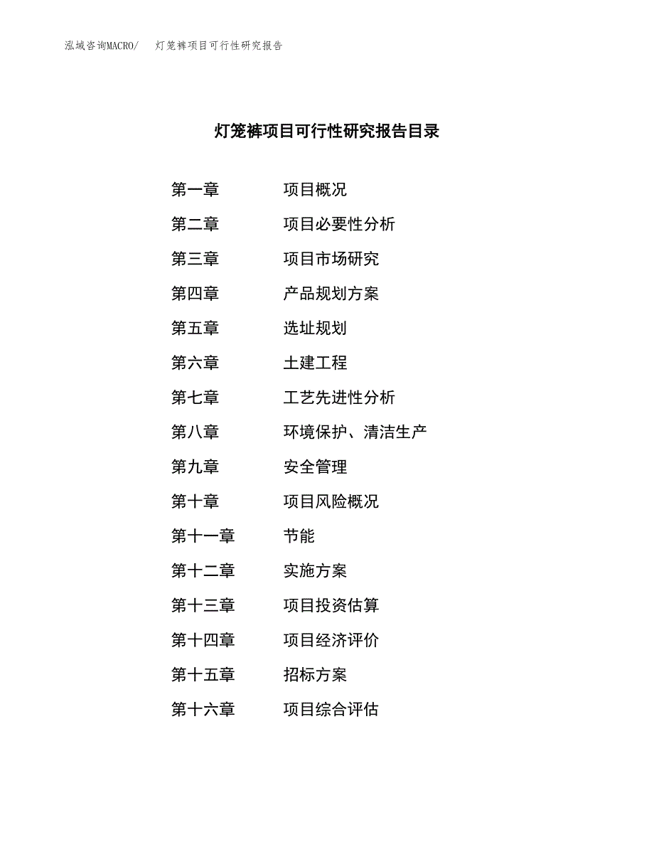 灯笼裤项目可行性研究报告（总投资10000万元）（41亩）_第2页