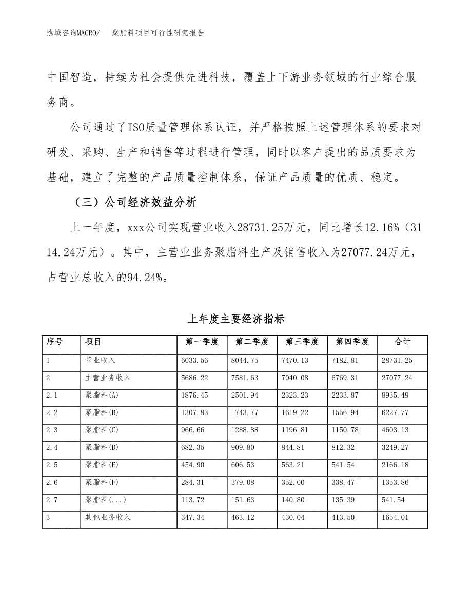 聚脂料项目可行性研究报告（总投资17000万元）（70亩）_第5页