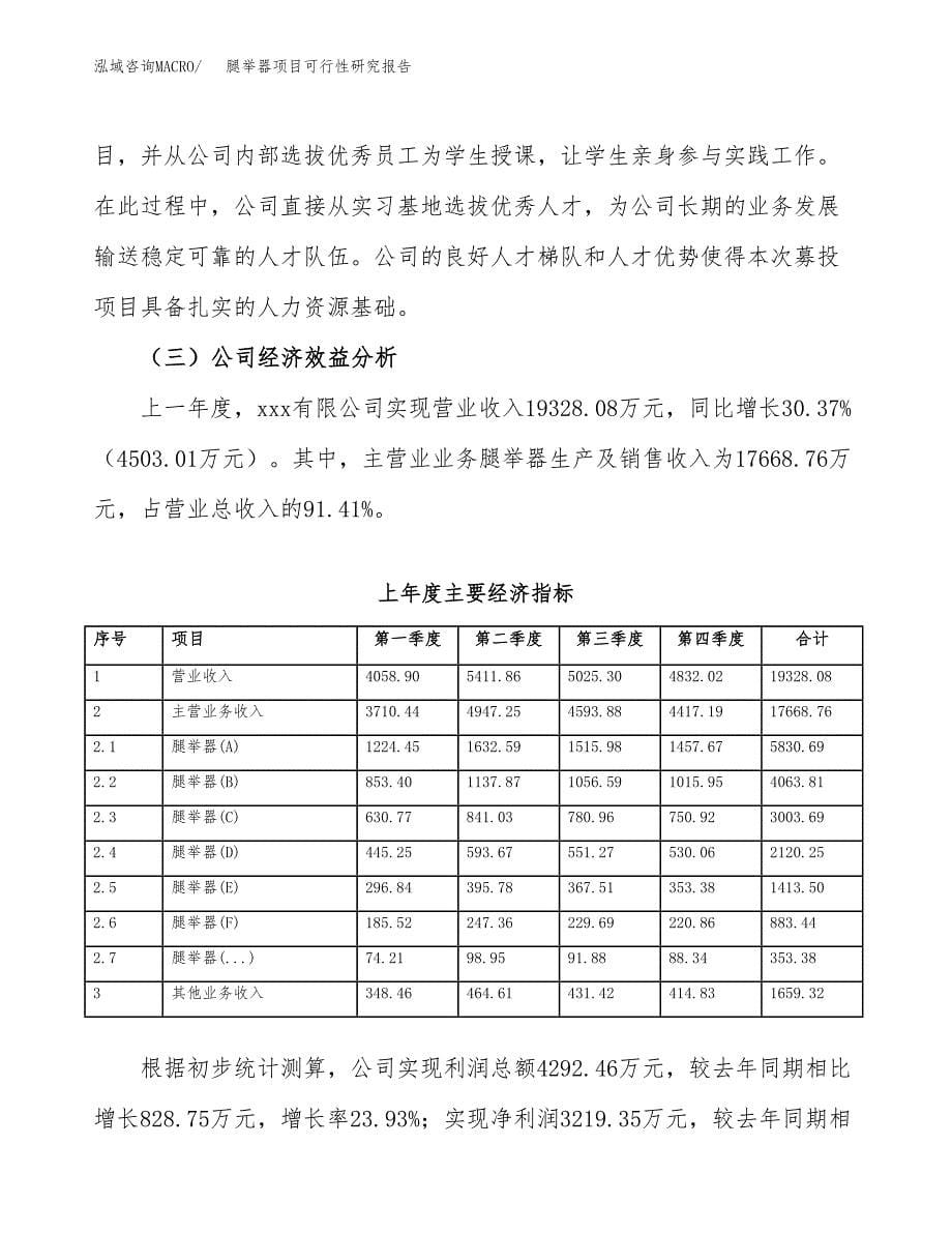 腿举器项目可行性研究报告（总投资13000万元）（52亩）_第5页