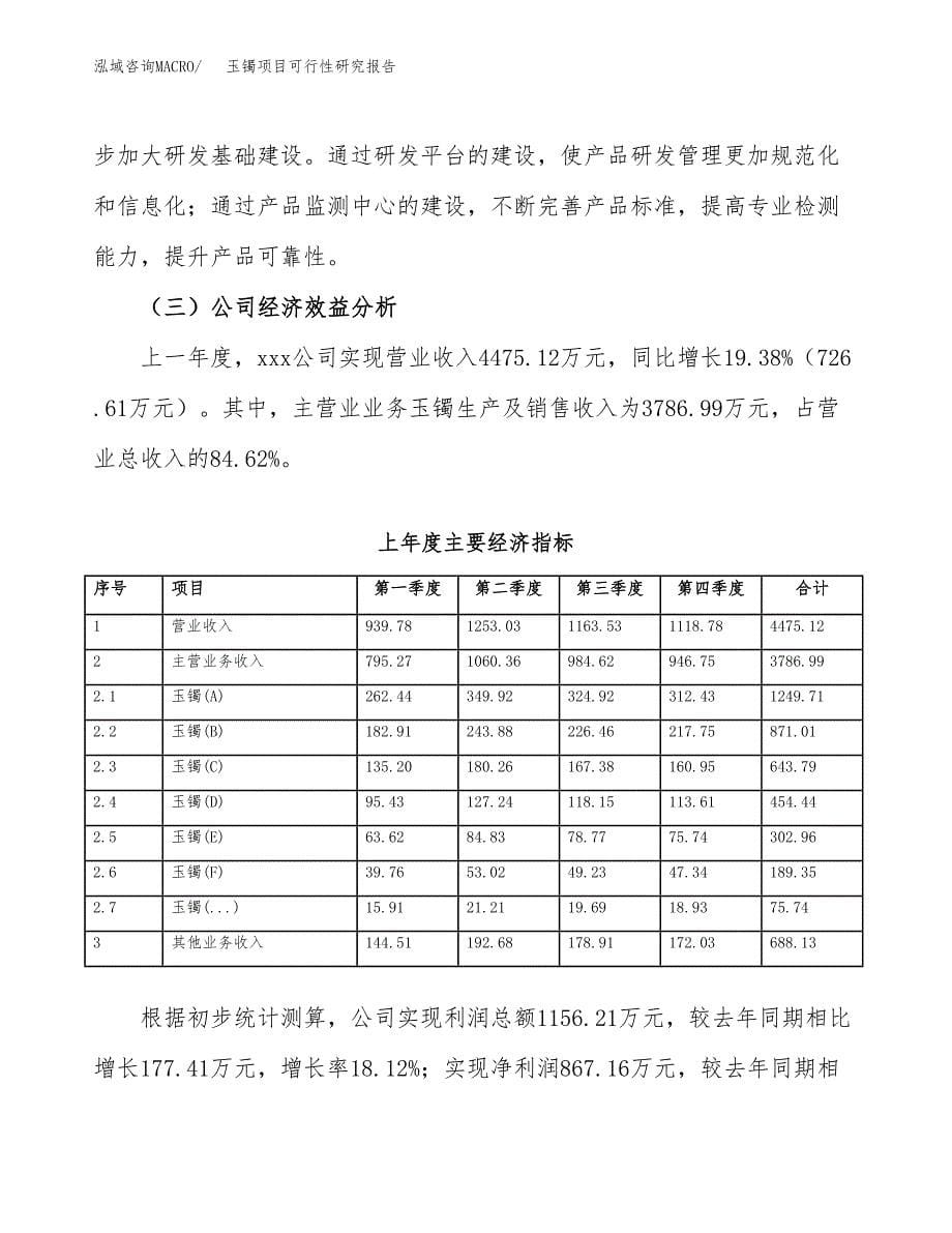 玉镯项目可行性研究报告（总投资5000万元）（26亩）_第5页