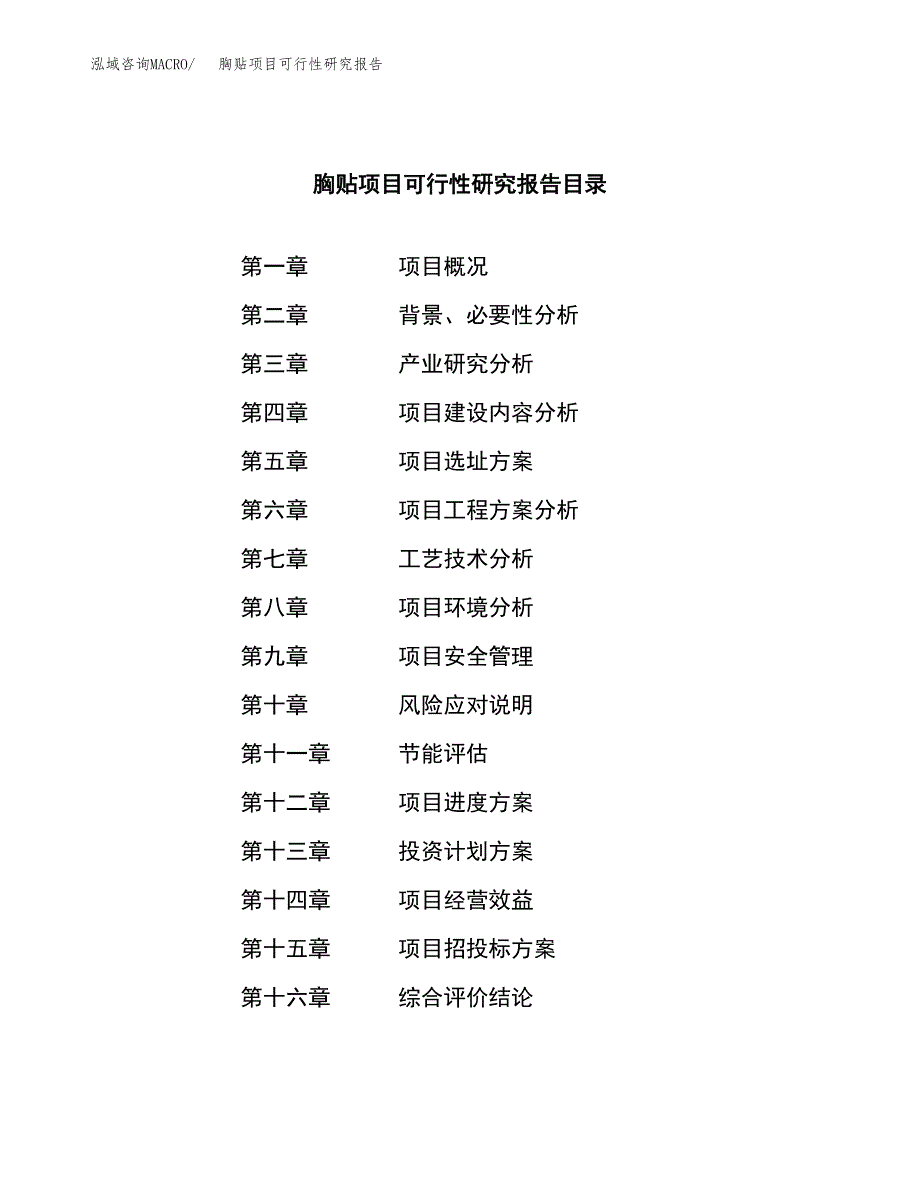 胸贴项目可行性研究报告（总投资19000万元）（78亩）_第3页